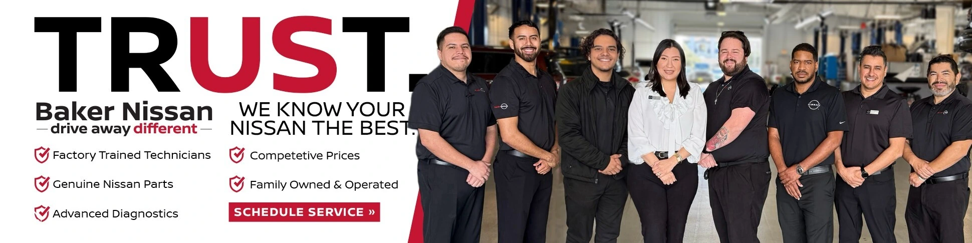 Service tech checking underneath a vehicle