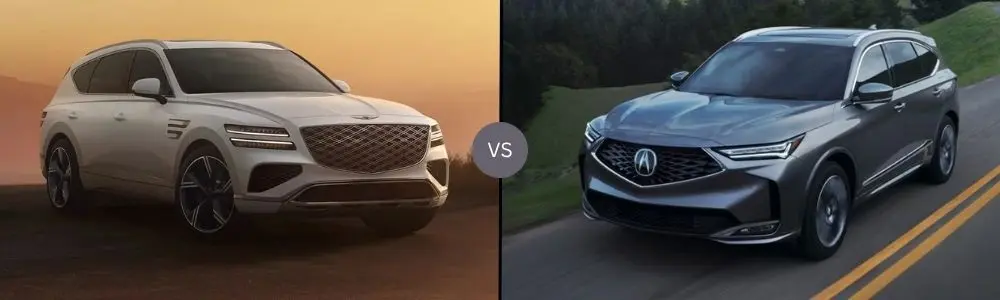 Compare the 2025 Genesis GV80 vs. 2025 Acura MDX