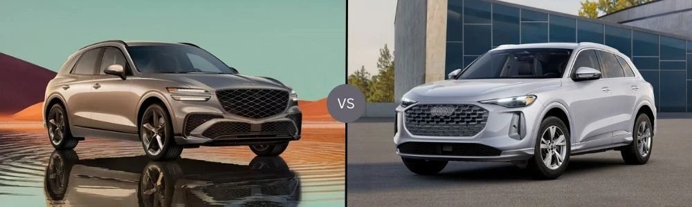 Compare the 2026 Genesis GV70 vs. 2026 Audi Q5