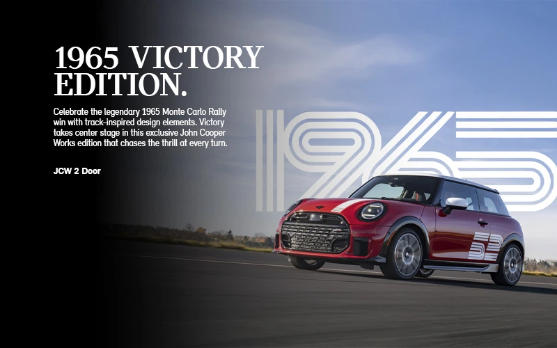 Front and side profile of 2026 JCW 2 Door