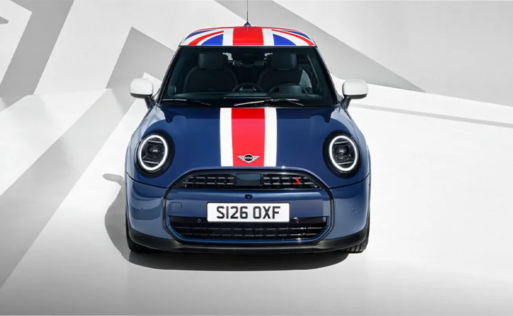 Front view of 2026 Cooper S 2 Door Heritage Edition vehicle.