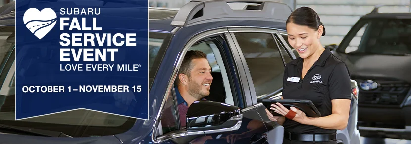 Fall Service Event. Special savings October 1 through November 15.