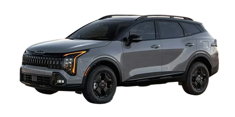 2026 Kia Sportage, gray exterior, three-quarter front view