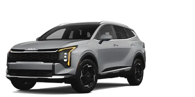 Silver 2026 Kia Sportage SUV in front three-quarter studio view
