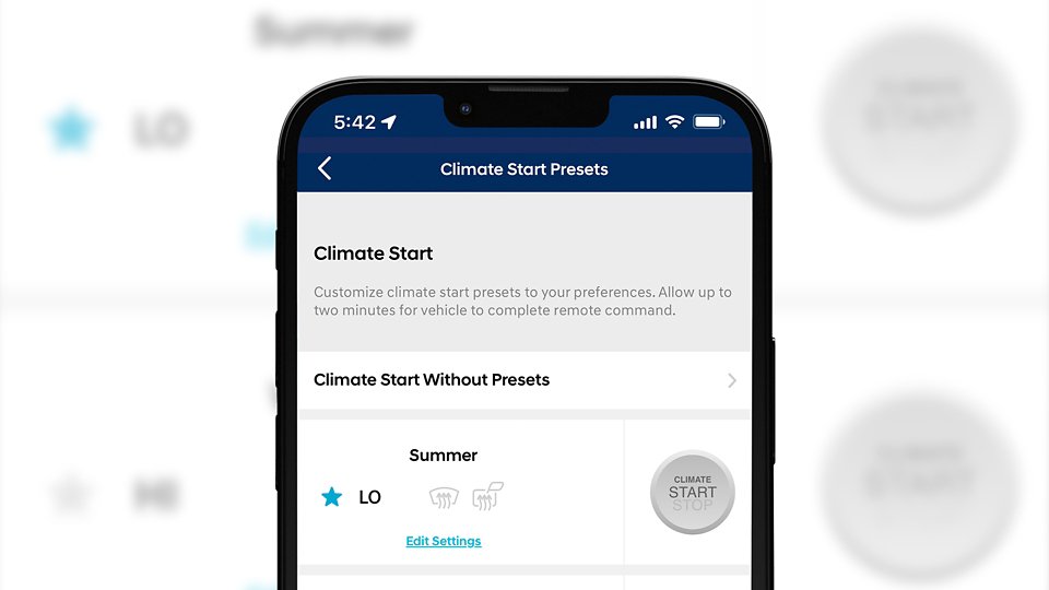 Available Remote Start with Climate Control