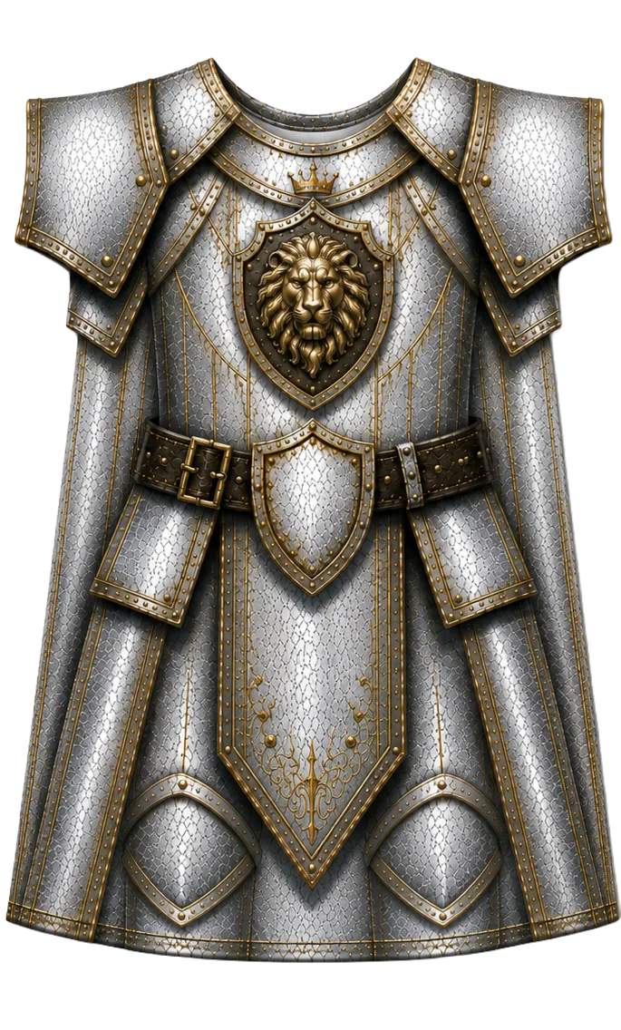 Warrior gown medieval knight armor design