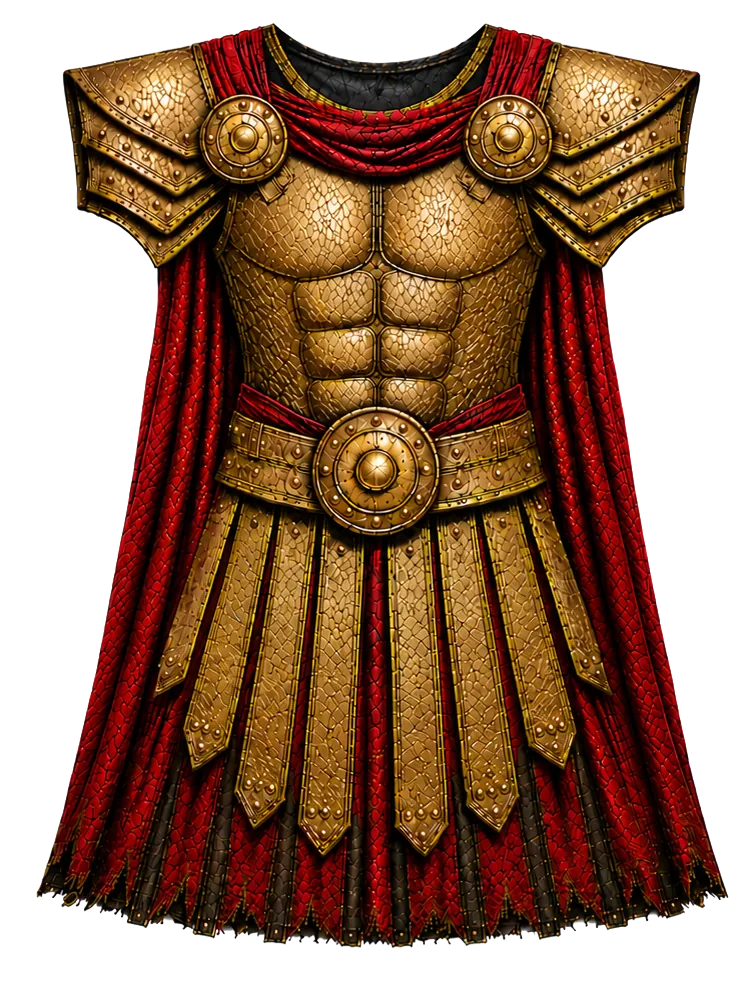 Warrior gown male gladiator armor design