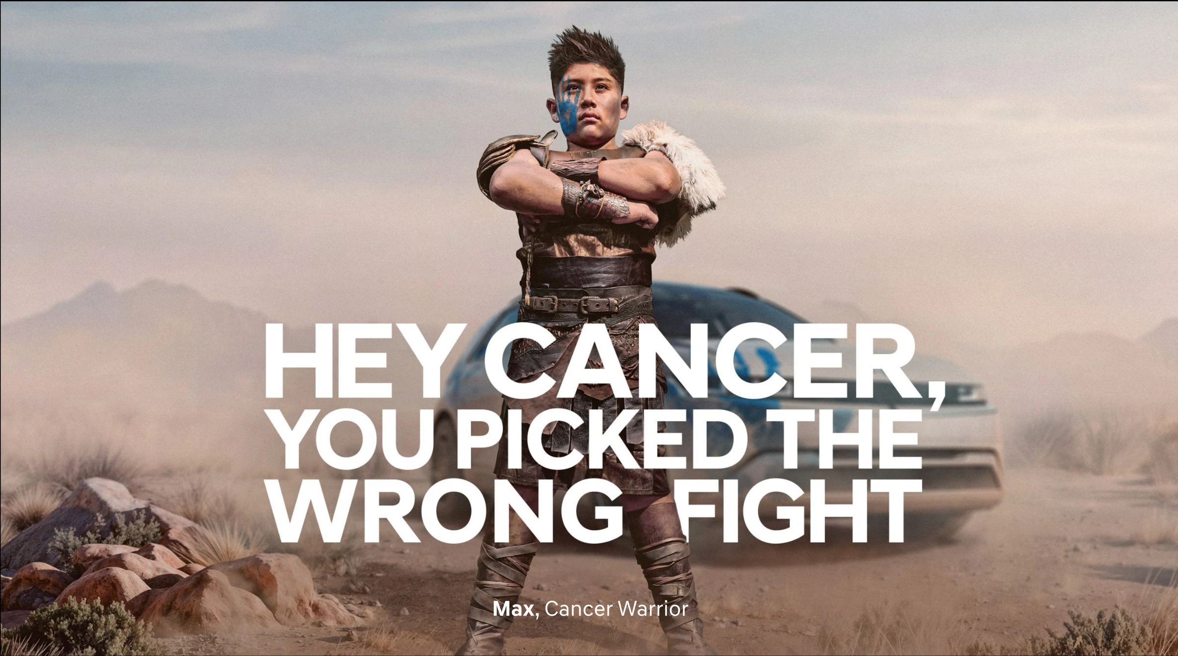 Max, Cancer Warrior. Hey cancer, you picked the wrong fight.