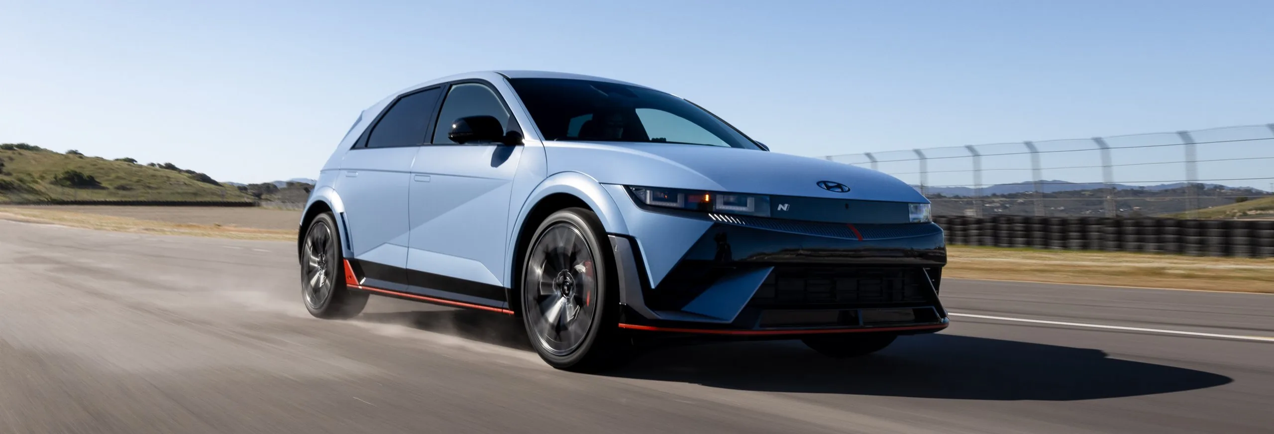 Hyundai IONIQ 5 N on a race track