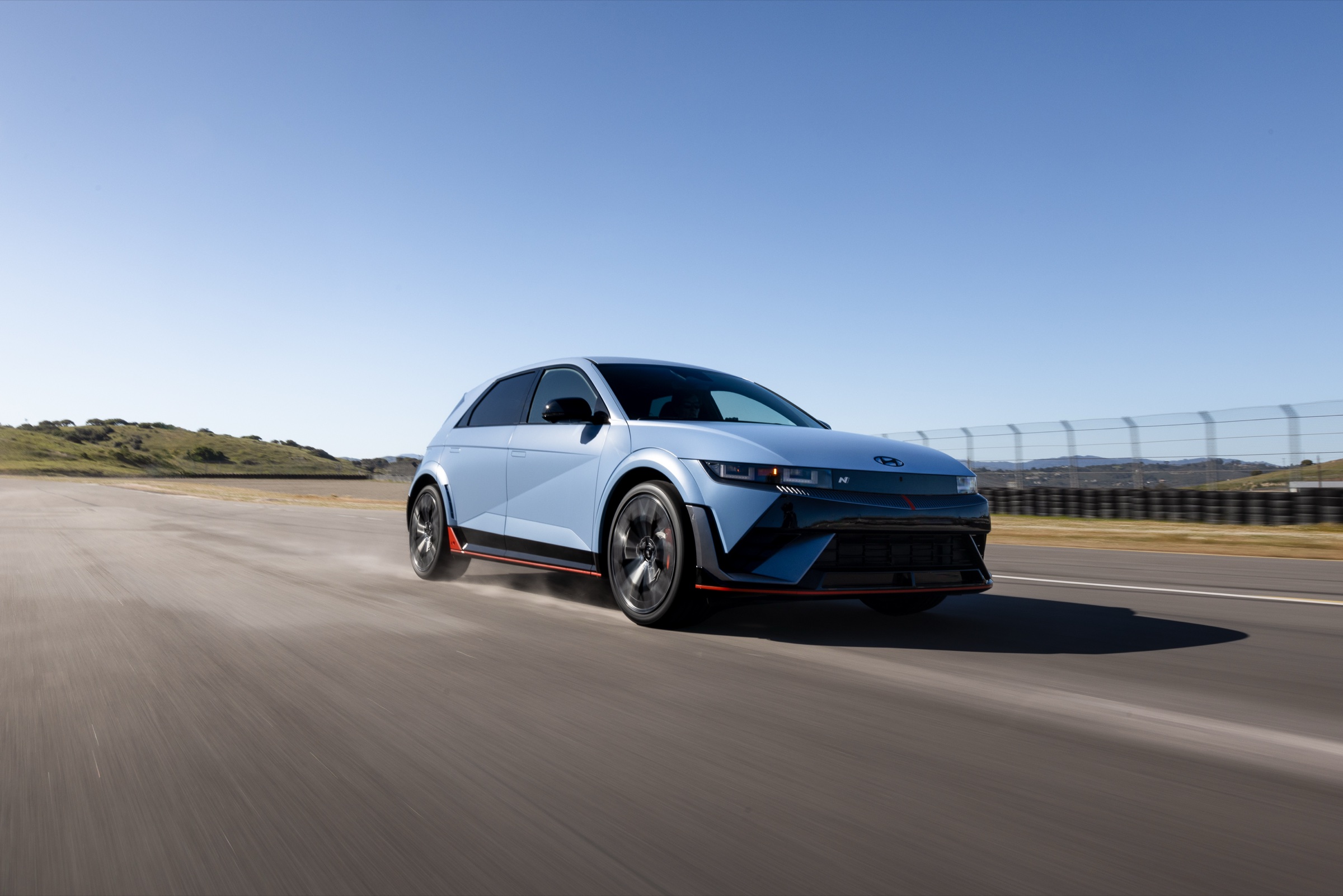 Hyundai IONIQ 5 N on a race track