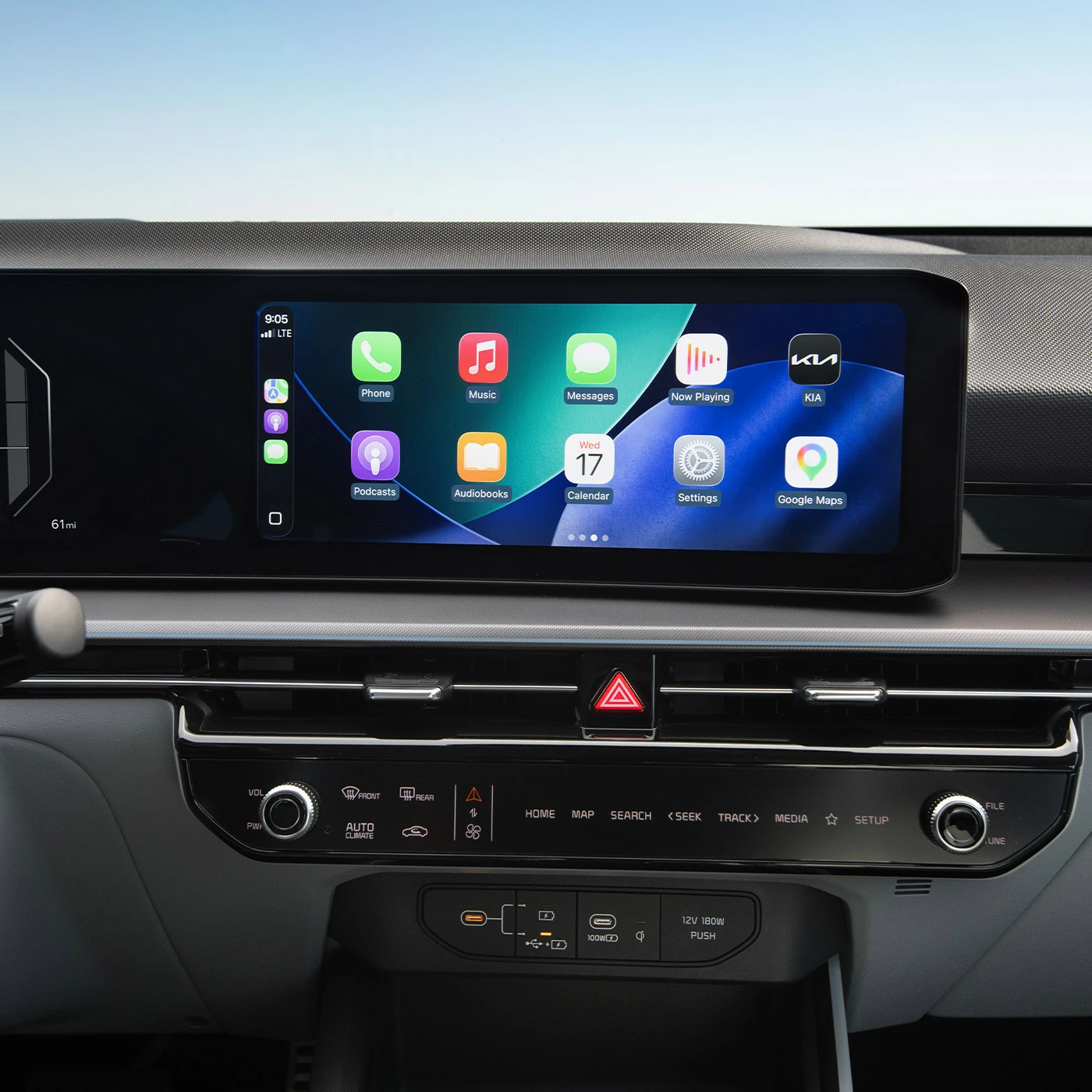 2027 Kia Niro Hybrid dual displays with wireless Apple CarPlay