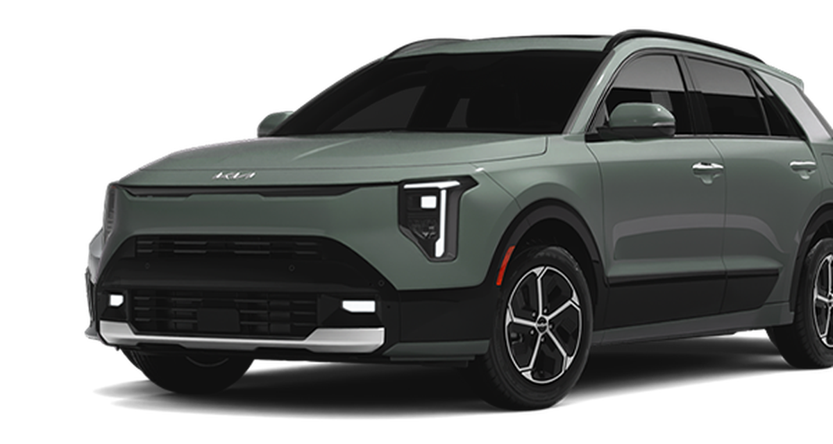 Front side angle view of the 2027 Kia Niro Hybrid SX