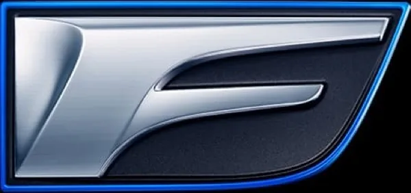 Lexus F performance emblem