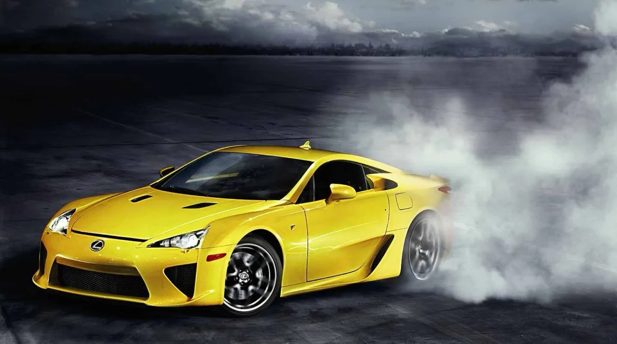 Lexus LFA performance driving detail