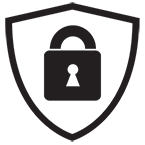 Shield with lock icon for GMC Protection Plan