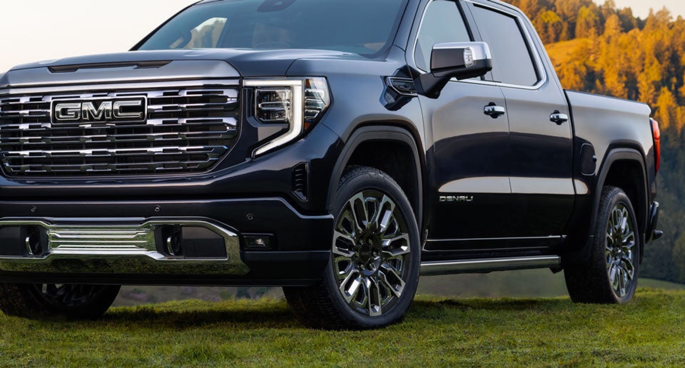 GMC vehicle tires and wheels on the road representing tire and wheel protection